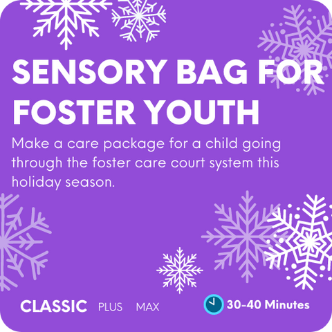 Holiday Sensory Bag for Foster Youth (Available October 1st - December 15th)