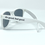 Do Good. Feel Good. Sunglasses (White)