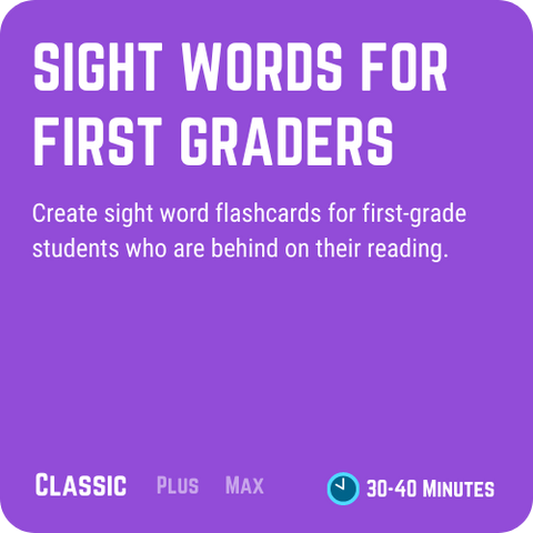 Medtronic Sight Words for First Graders